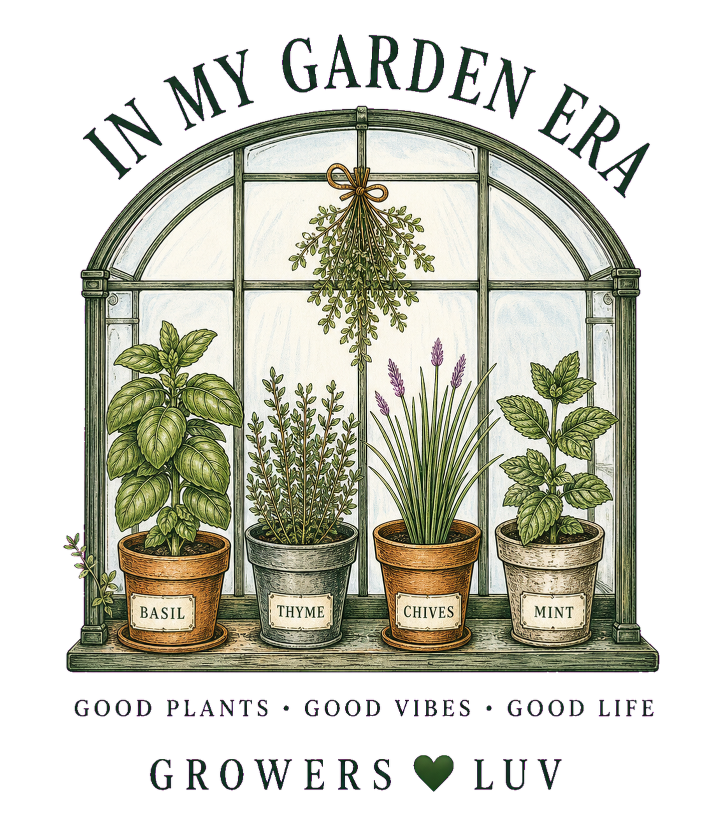 In My Garden Era Large Natural Tote Bag artwork detail
