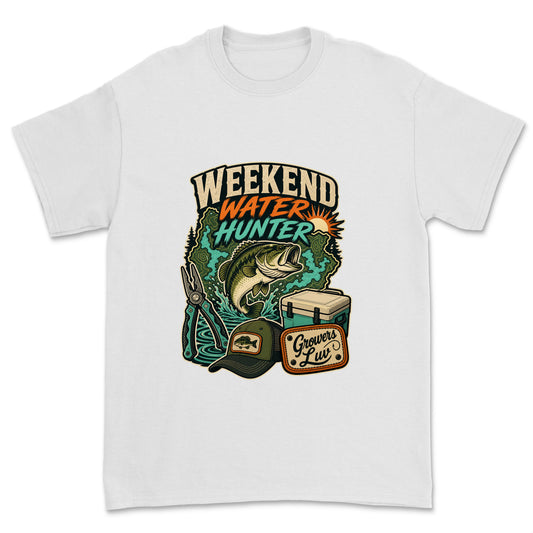 Weekend Water Hunter Men's Gildan Graphic Tee in White