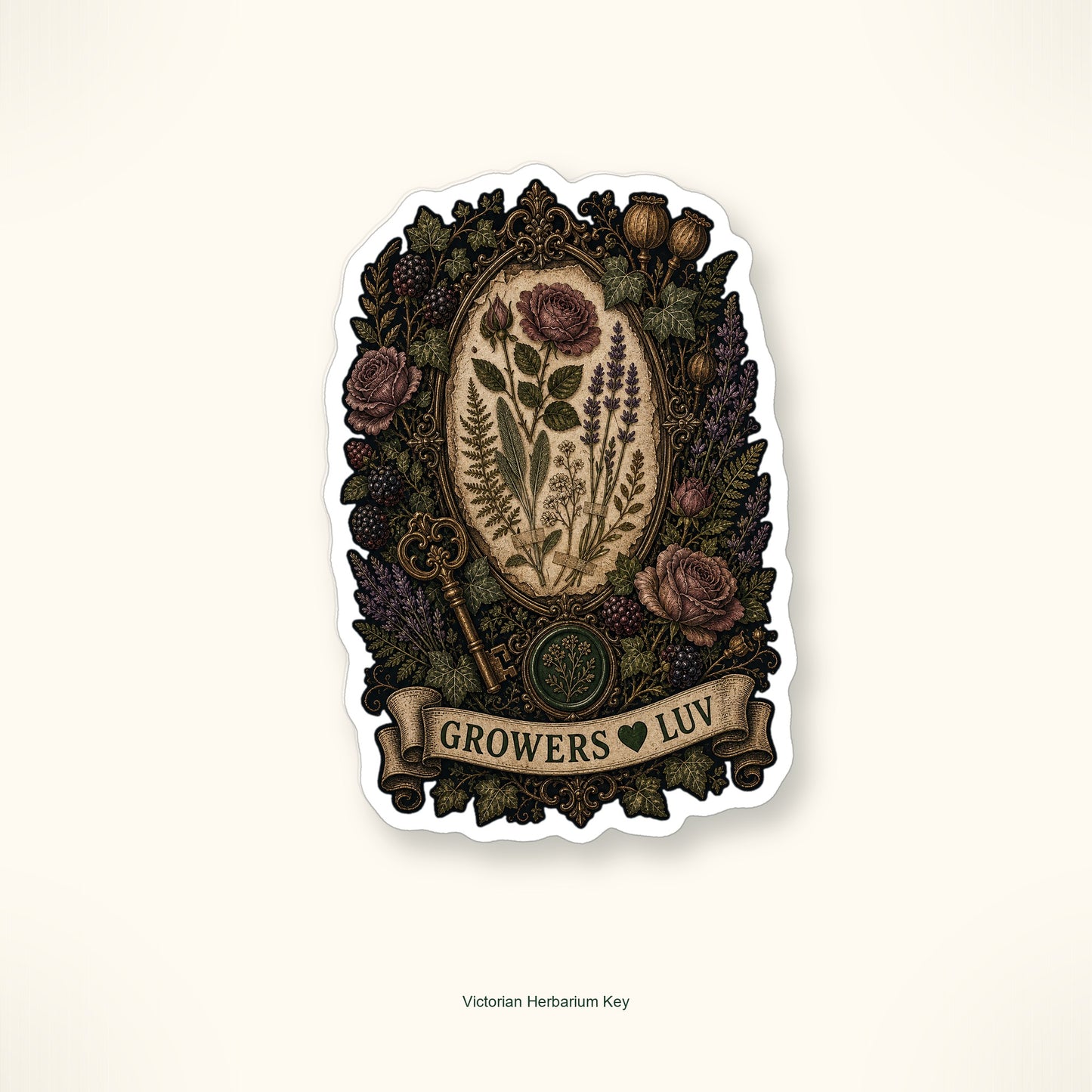 Dark Cottage Garden Sticker Pack - Set of 9 image 11