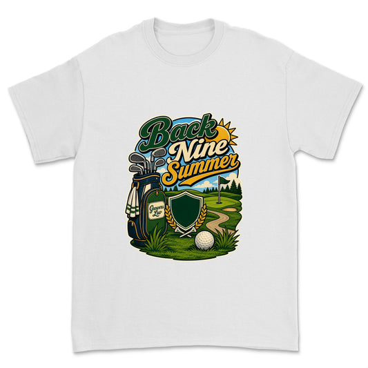 Back Nine Summer Men's Gildan Graphic Tee in White