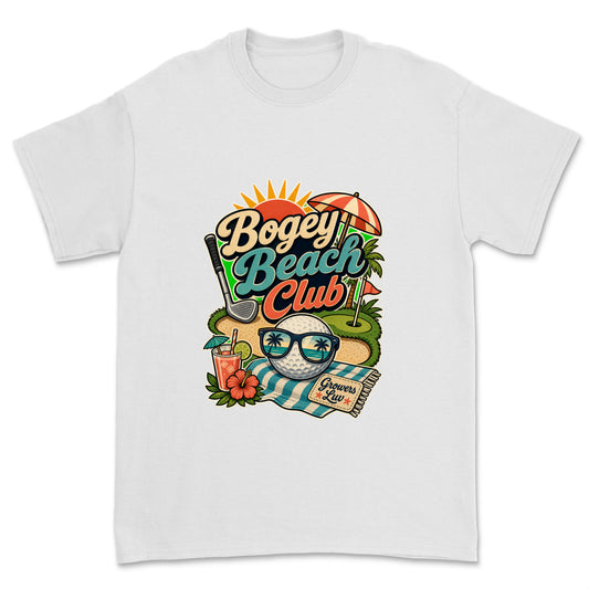 Bogey Beach Club Men's Gildan Graphic Tee in White