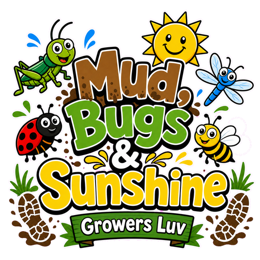 Mud Bugs Sunshine V2 Large Natural Tote Bag artwork detail
