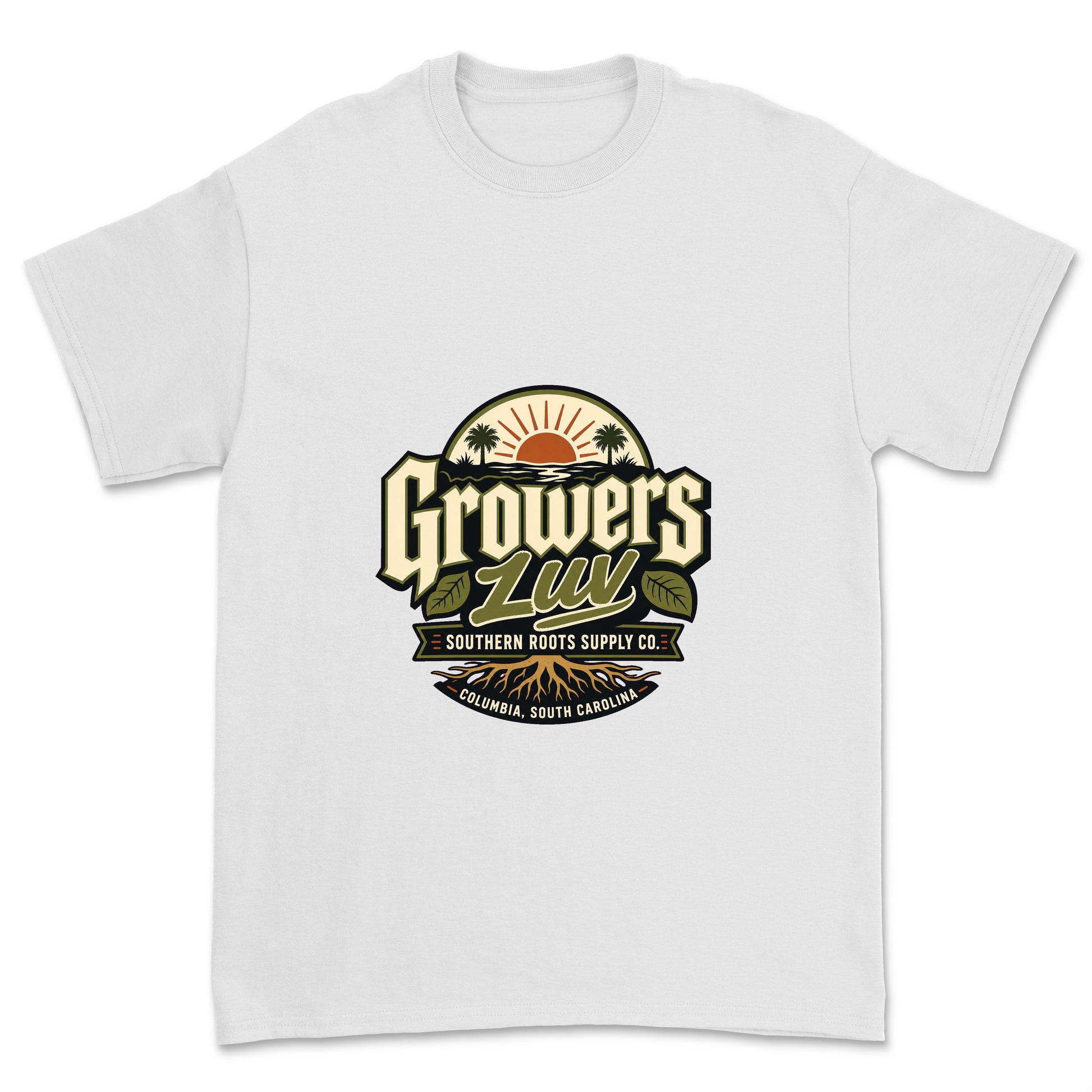 Southern Roots Supply Co Men's Gildan Graphic Tee in White