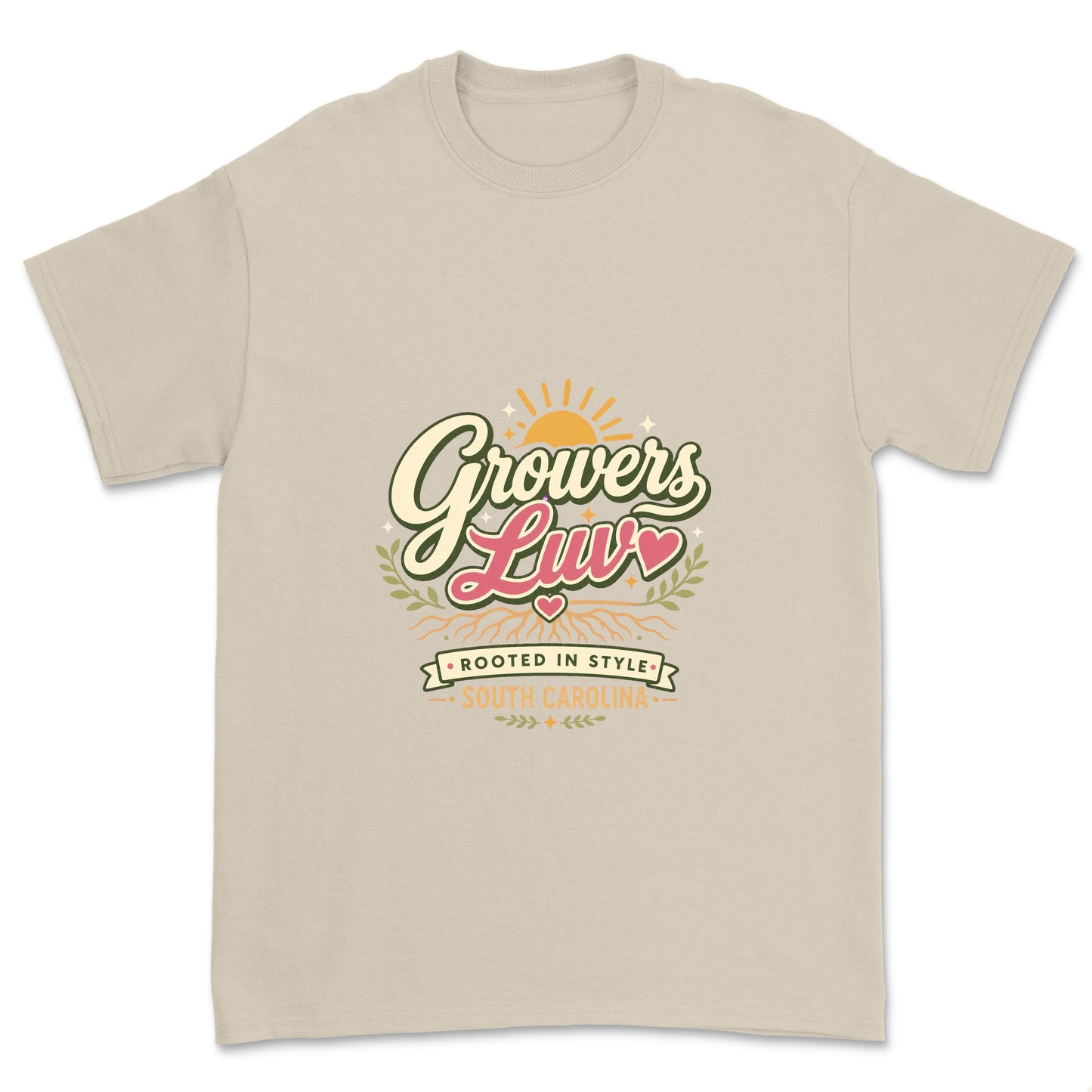 Rooted In Style Men's Gildan Graphic Tee in Sand