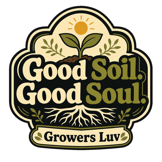 Good Soil Good Soul Large Natural Tote Bag artwork detail