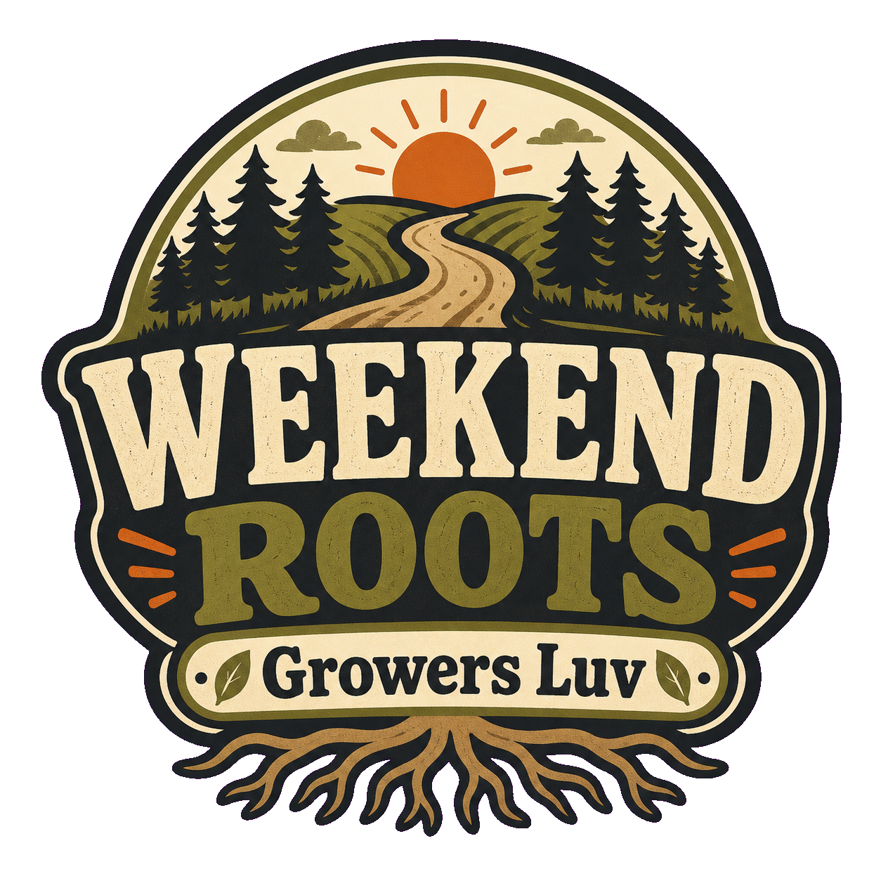 Weekend Roots Men's Gildan Graphic Tee artwork detail