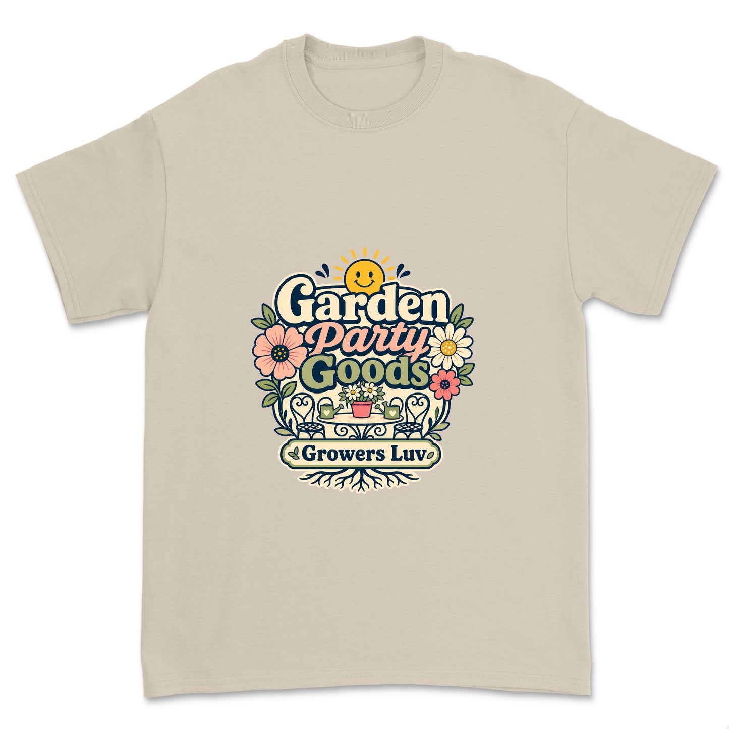 Garden Party Goods Men's Gildan Graphic Tee in Sand