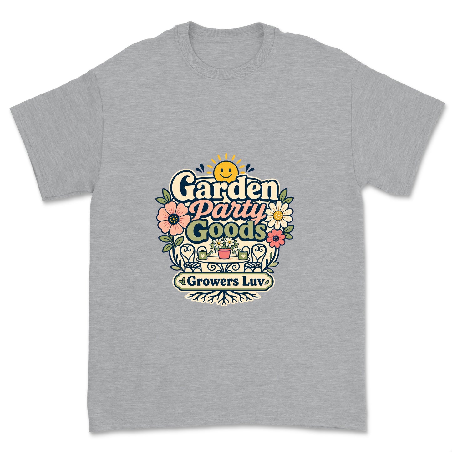 Garden Party Goods Men's Gildan Graphic Tee in Sport Grey Heather