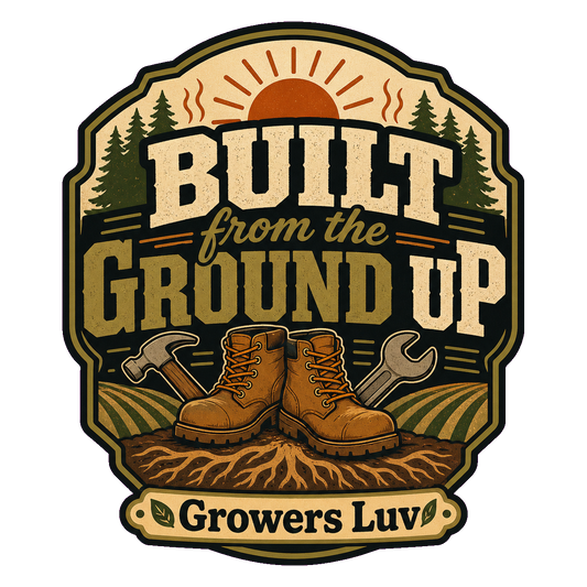 Built From The Ground Up Large Natural Tote Bag artwork detail