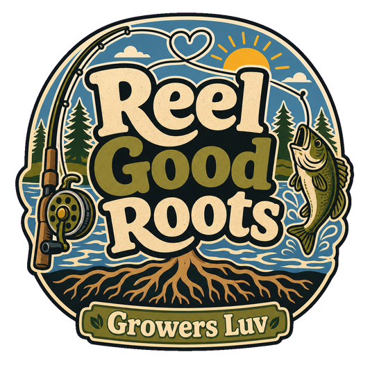 Reel Good Roots Large Natural Tote Bag artwork detail