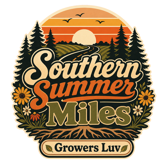 Southern Summer Miles Large Natural Tote Bag artwork detail