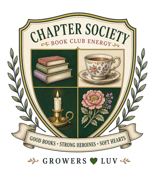 Chapter Society Large Natural Tote Bag artwork detail