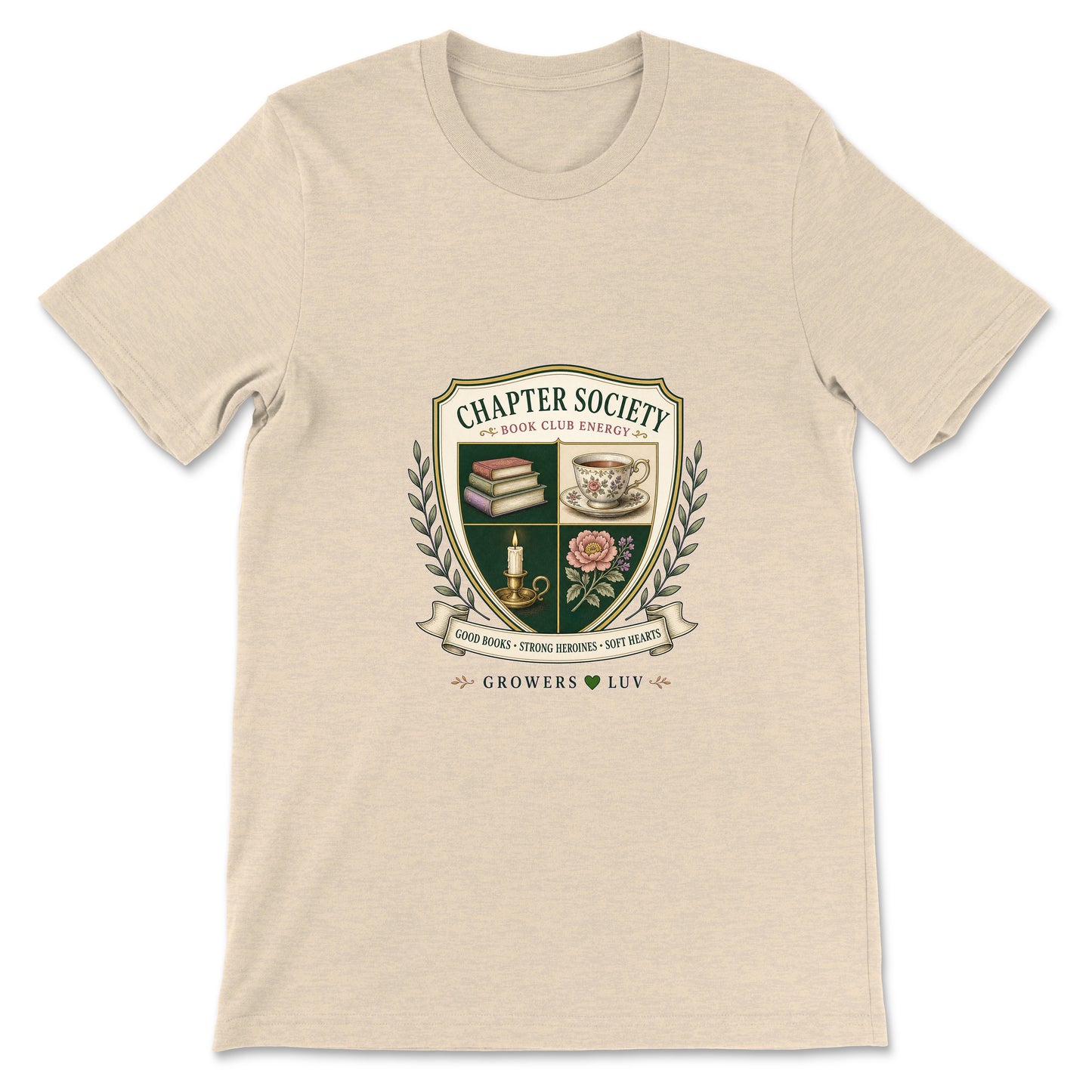 Chapter Society Women's Bella Canvas Graphic Tee in Heather Dust