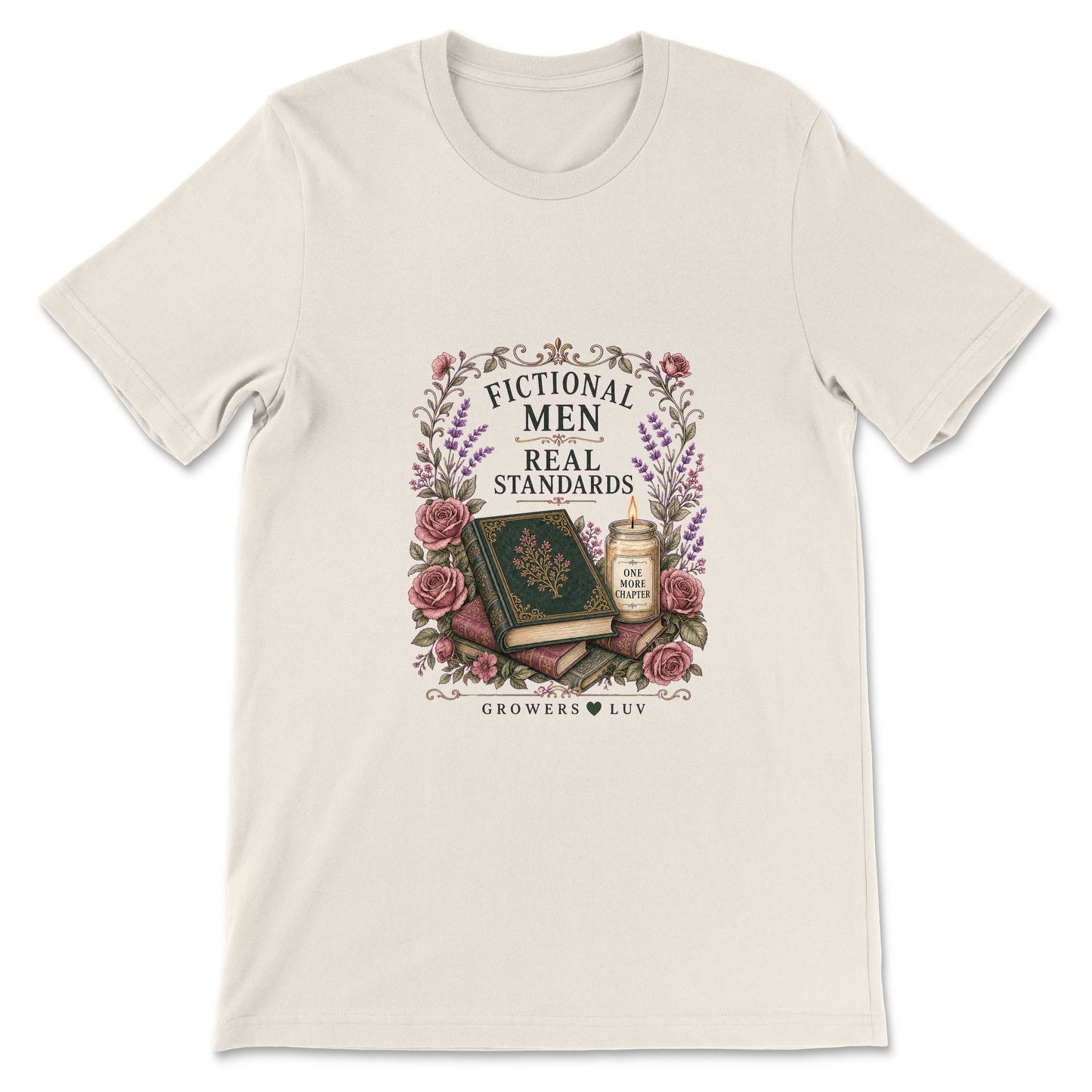 Fictional Men Real Standards Women's Bella Canvas Graphic Tee in Natural