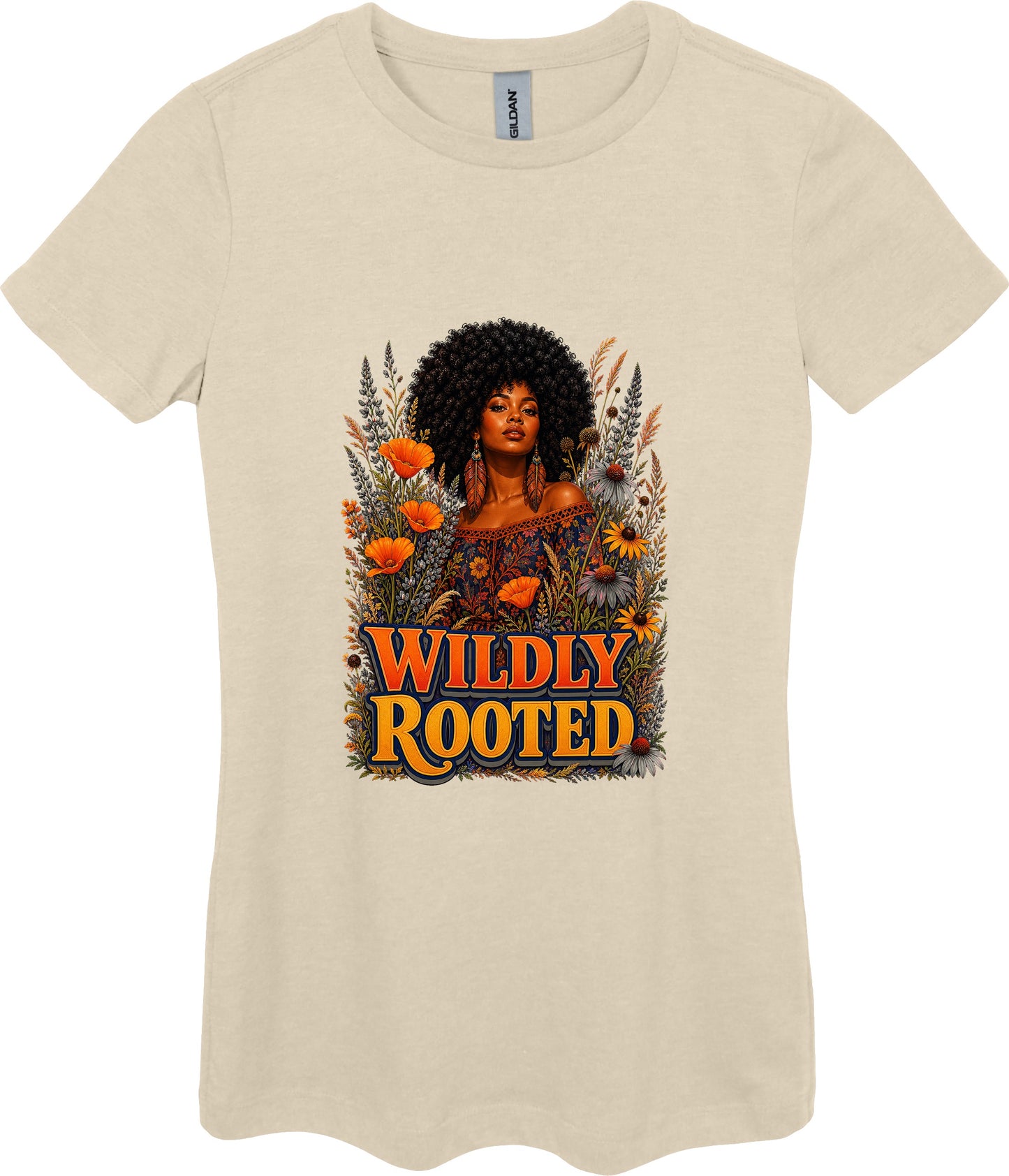 Wildly Rooted Women's Plant Lover Graphic Tee in Sand