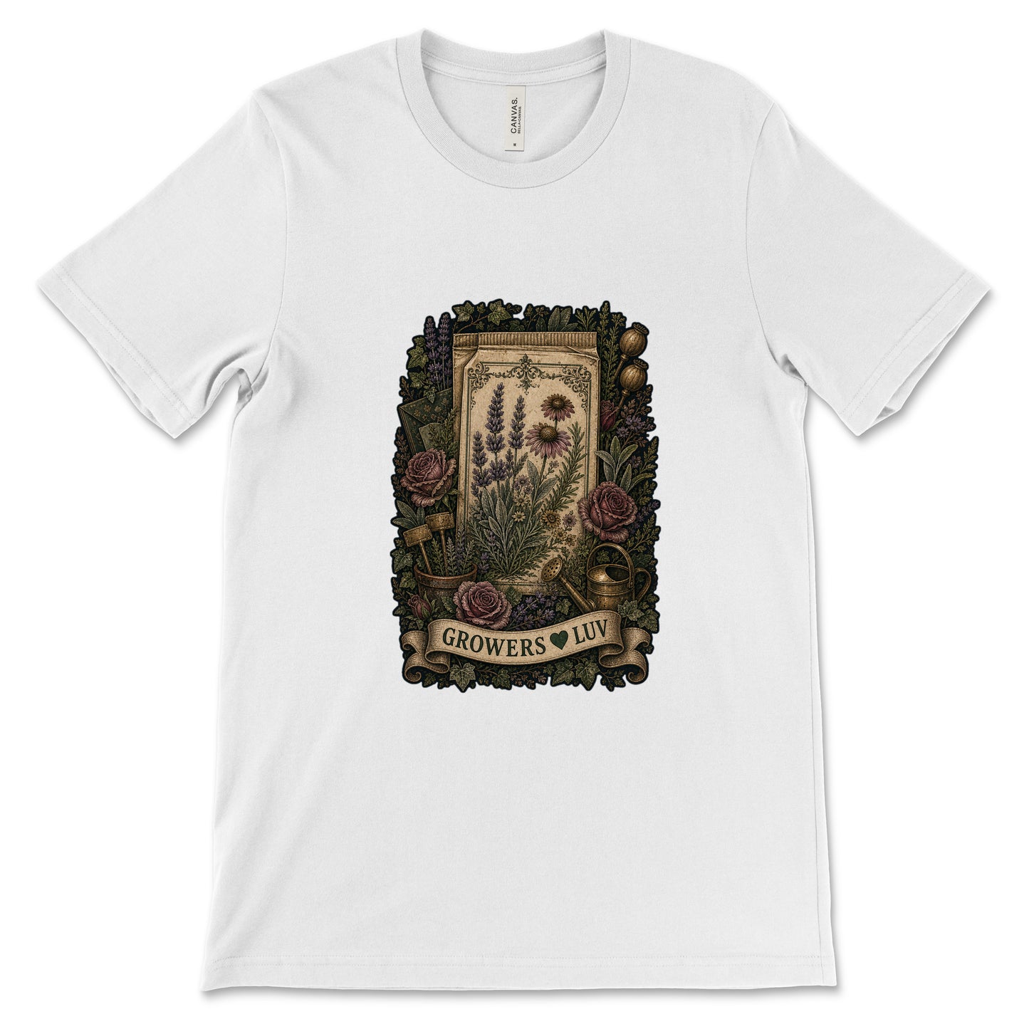 Antique Seed Packet Women's Bella Canvas Graphic Tee