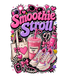 Smoothie Stroll Women's Bella Canvas Graphic Tee