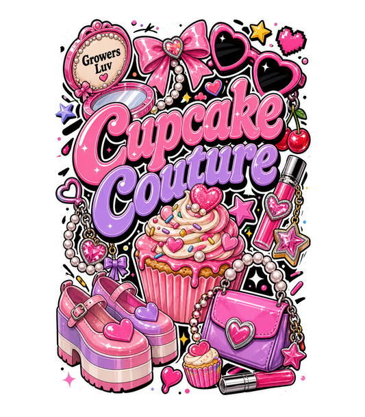 Cupcake Couture Women's Bella Canvas Graphic Tee artwork detail