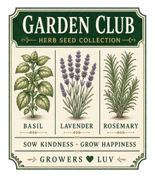 Garden Club Herb Seed Collection Women's Bella Canvas Graphic Tee