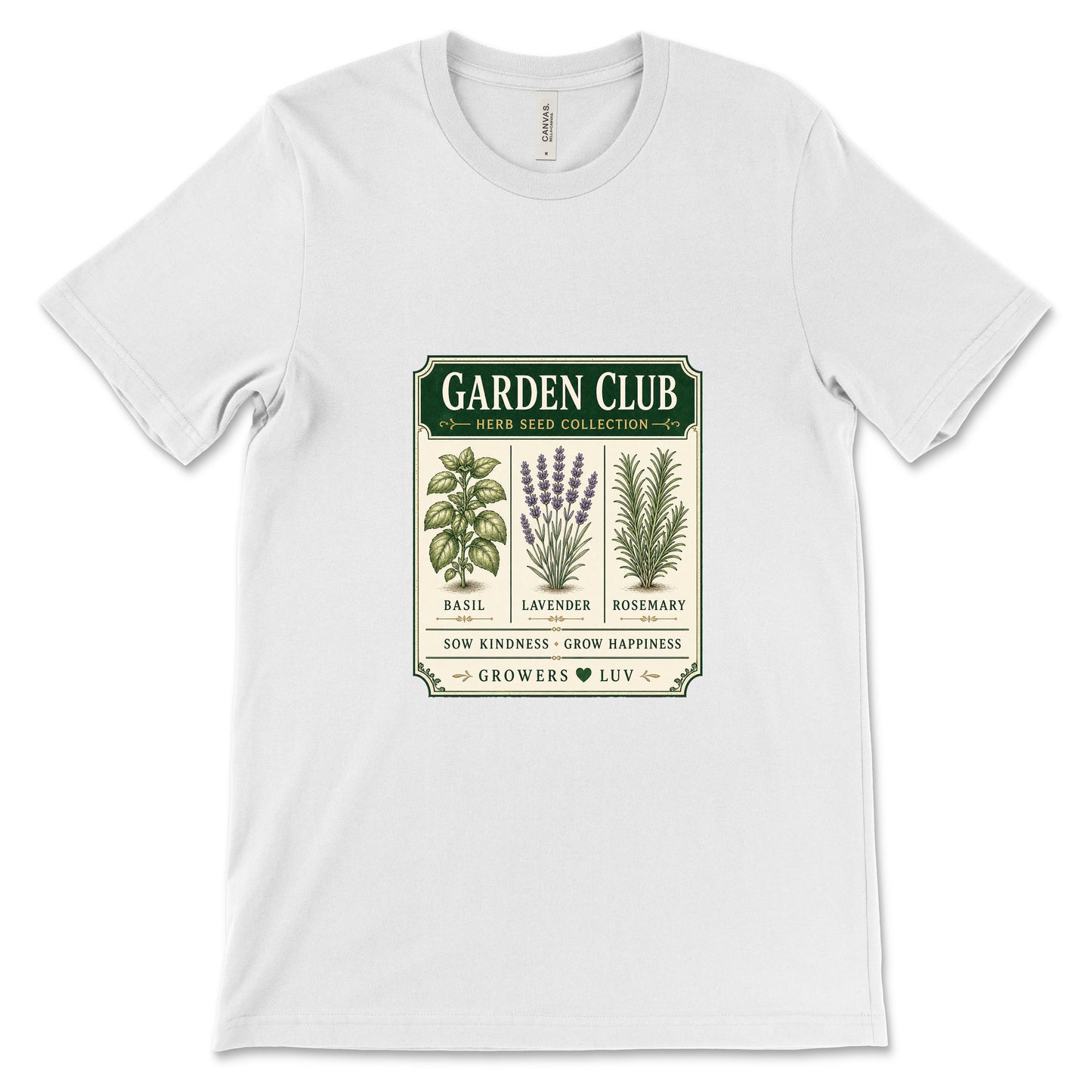 Garden Club Herb Seed Collection Women's Bella Canvas Graphic Tee