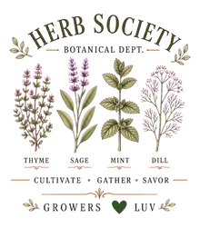 Herb Society Botanical Dept Women's Bella Canvas Graphic Tee