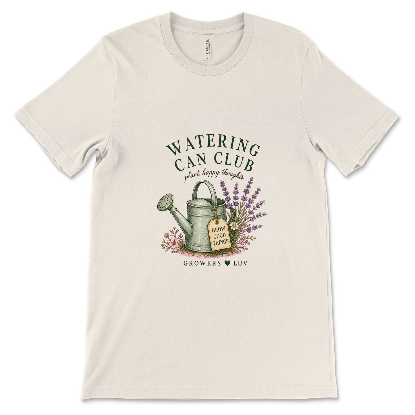 Watering Can Club Women's Bella Canvas Graphic Tee in Natural