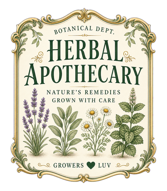 Herbal Apothecary Large Natural Tote Bag artwork detail