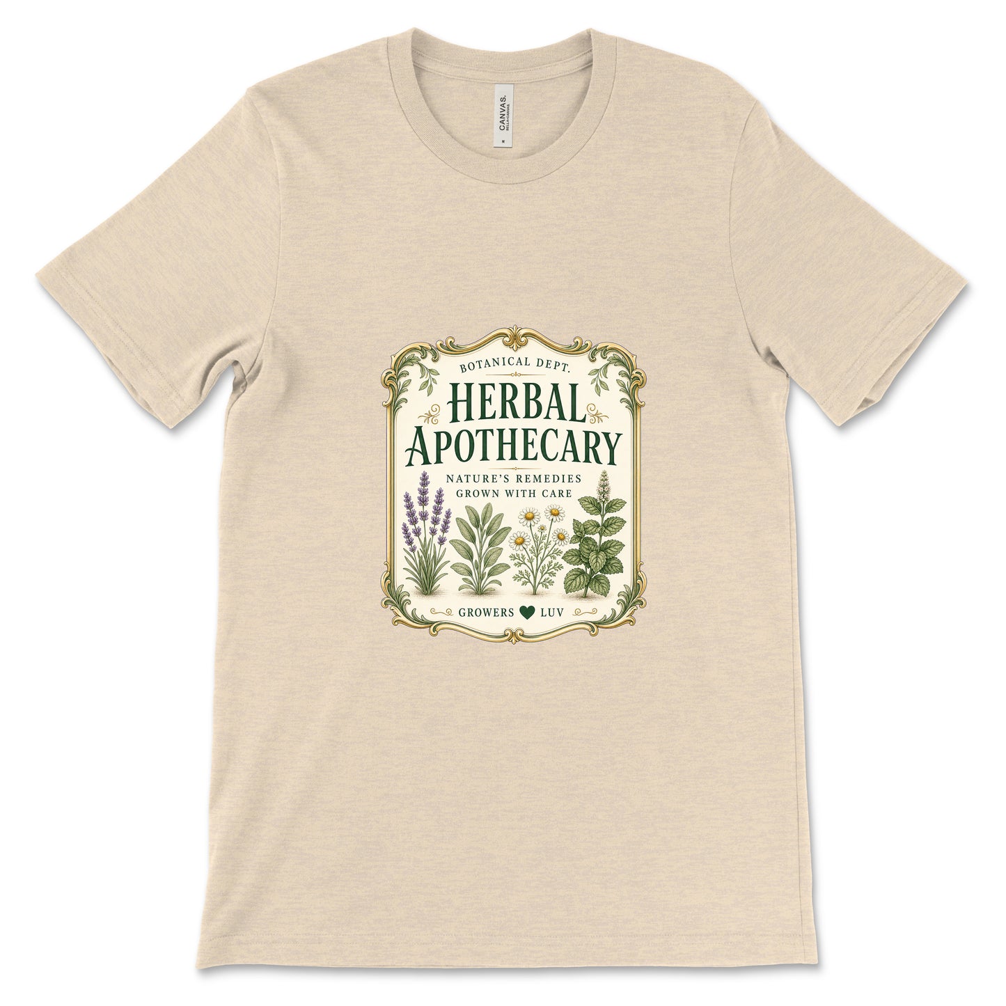 Herbal Apothecary Women's Bella Canvas Graphic Tee in Heather Dust