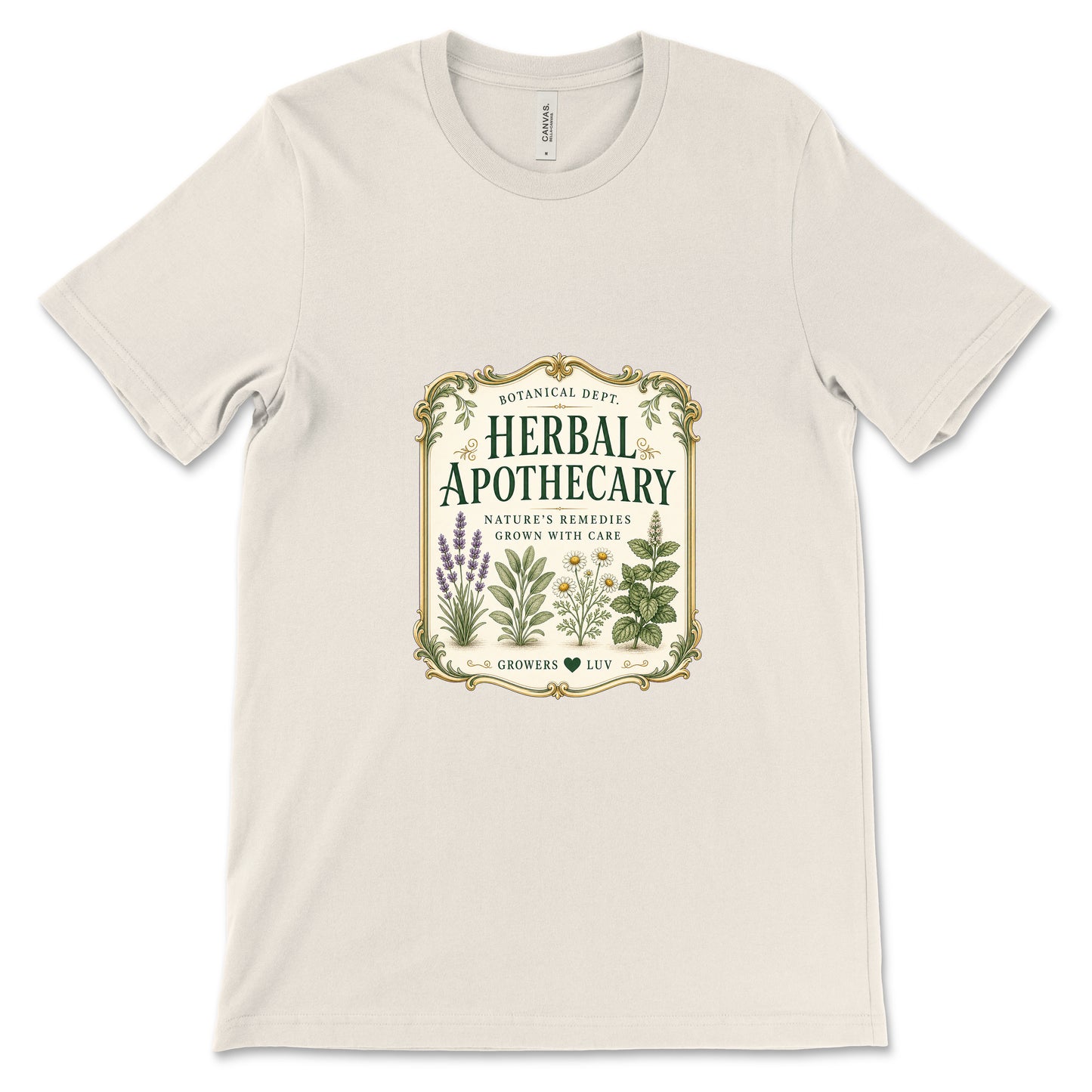 Herbal Apothecary Women's Bella Canvas Graphic Tee in Natural