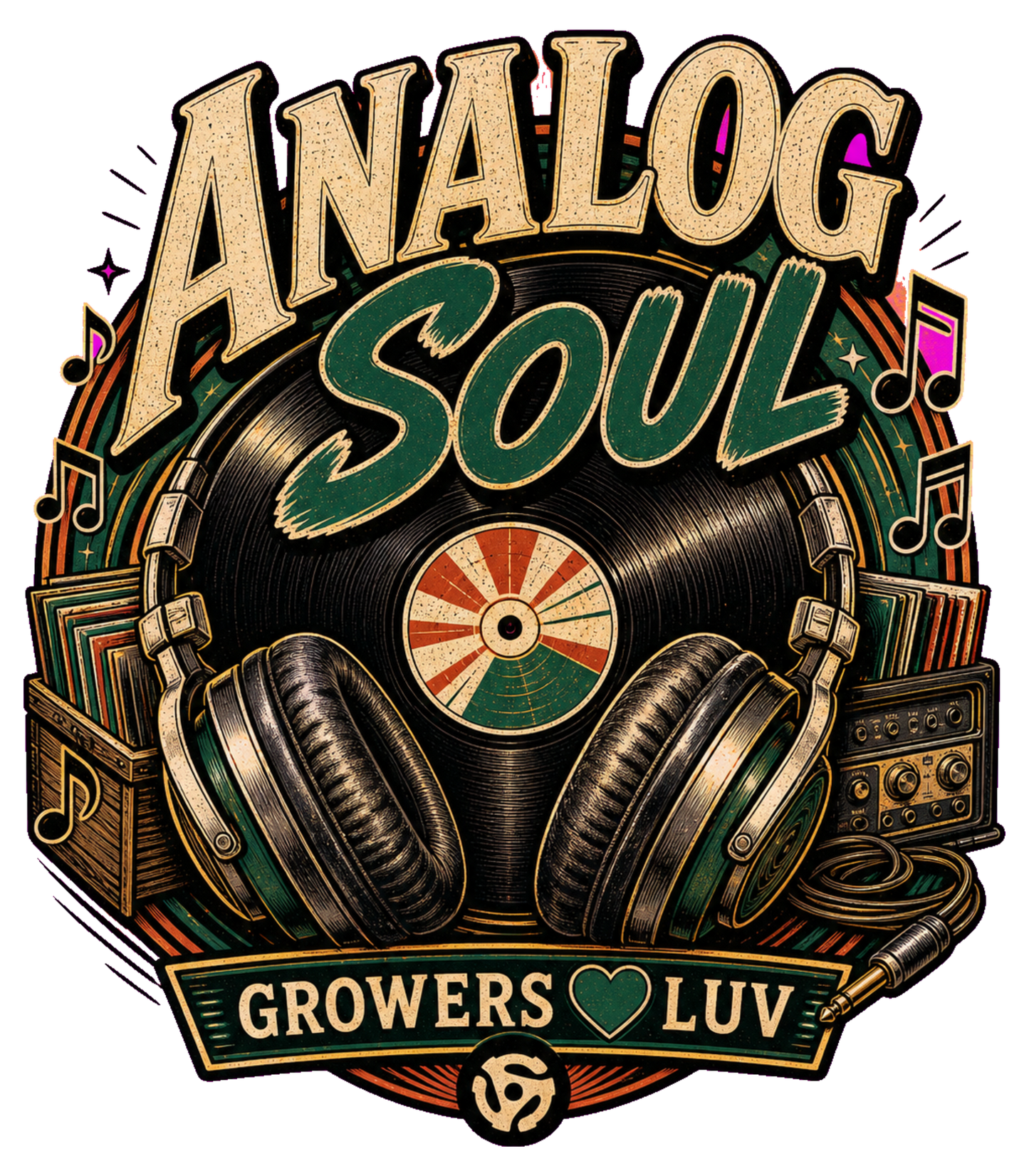 Analog Soul Women's Bella Canvas Graphic Tee artwork detail