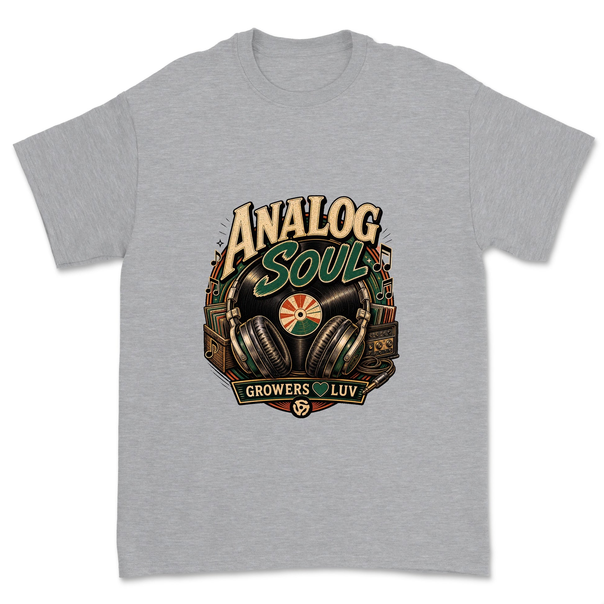 Analog Soul Men's Gildan Graphic Tee in Sport Grey Heather