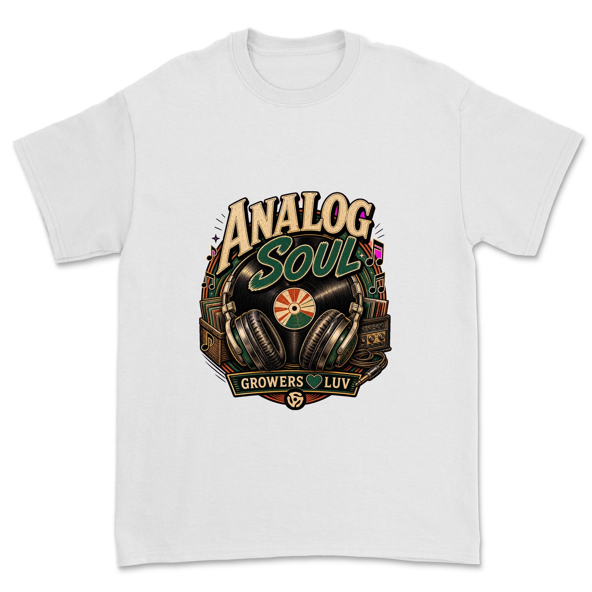 Analog Soul Men's Gildan Graphic Tee in White