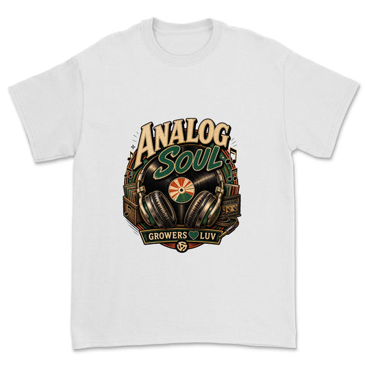 Analog Soul Men's Gildan Graphic Tee in White