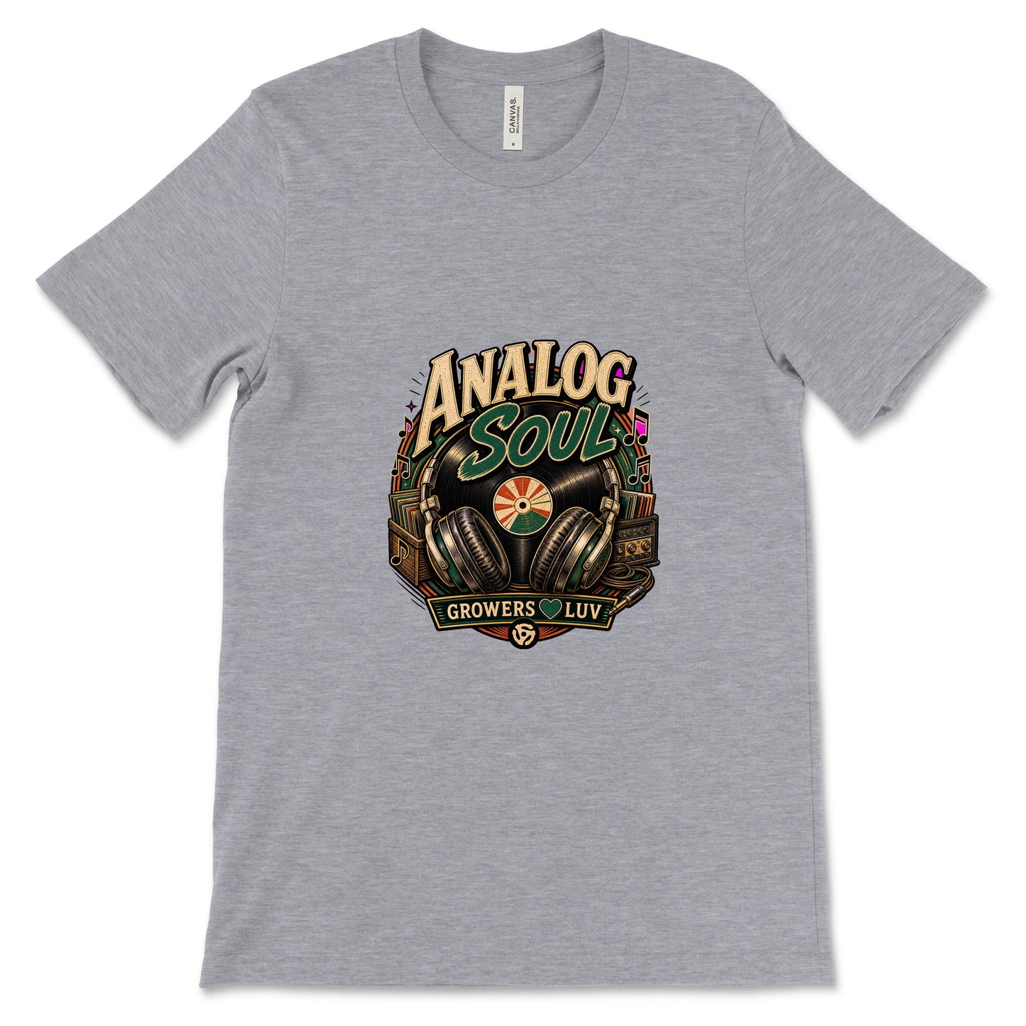 Analog Soul Women's Bella Canvas Graphic Tee in Athletic Heather
