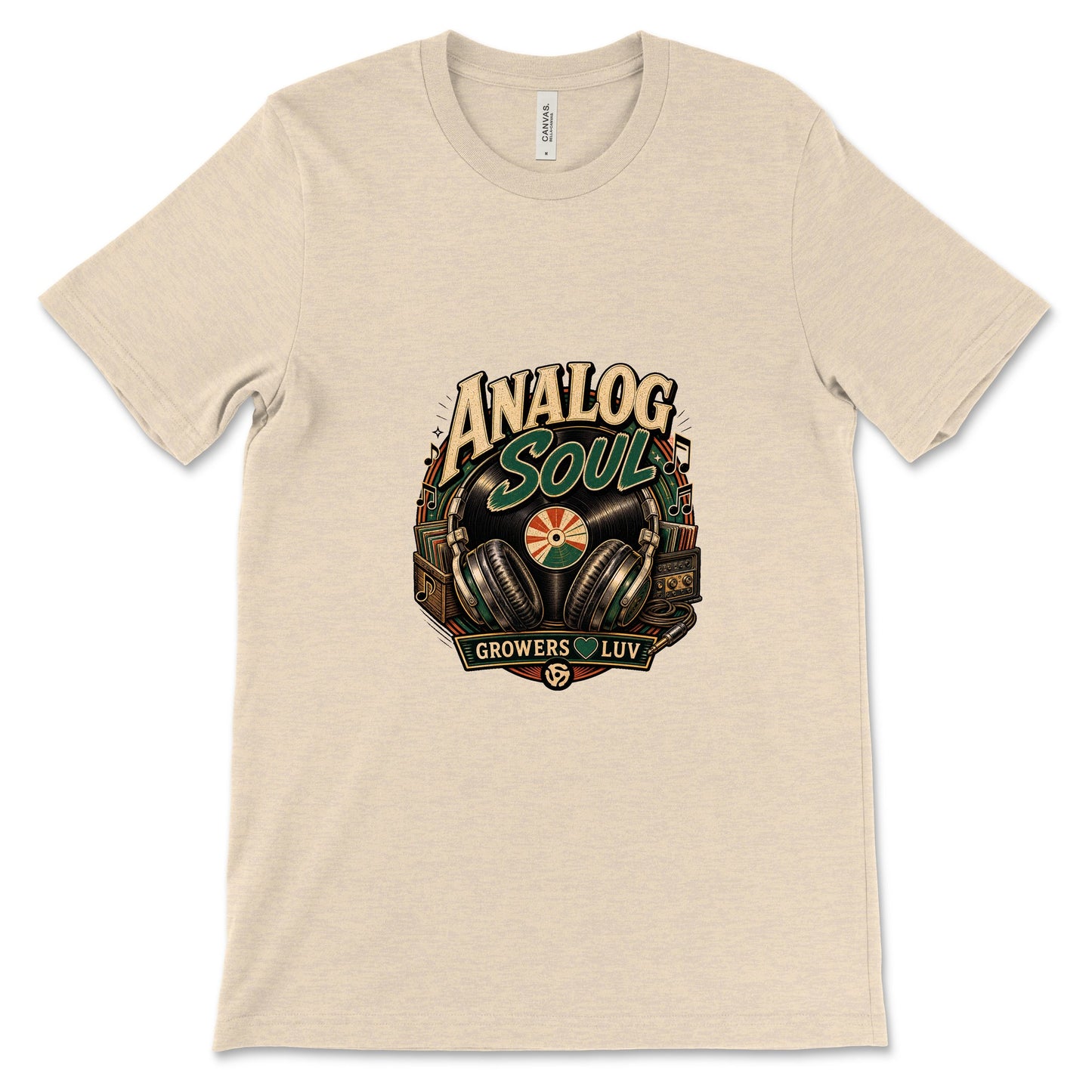 Analog Soul Women's Bella Canvas Graphic Tee in Heather Dust