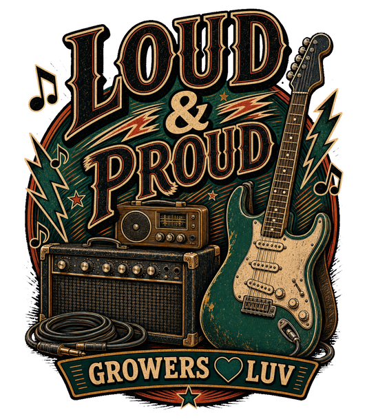 Loud And Proud Large Natural Tote Bag artwork detail