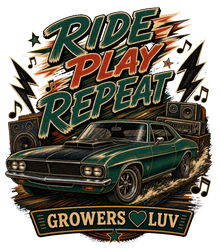 Ride Play Repeat Women's Bella Canvas Graphic Tee