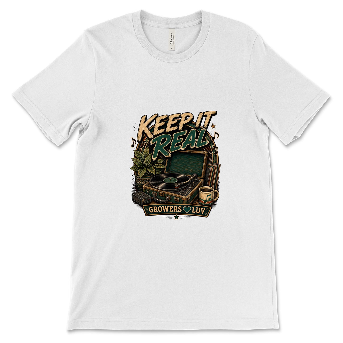 Keep It Real Women's Bella Canvas Graphic Tee in White