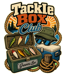 Tackle Box Club Large Natural Tote Bag