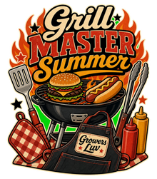 Grill Master Summer Large Natural Tote Bag