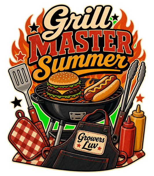 Grill Master Summer Men's Gildan Graphic Tee artwork detail