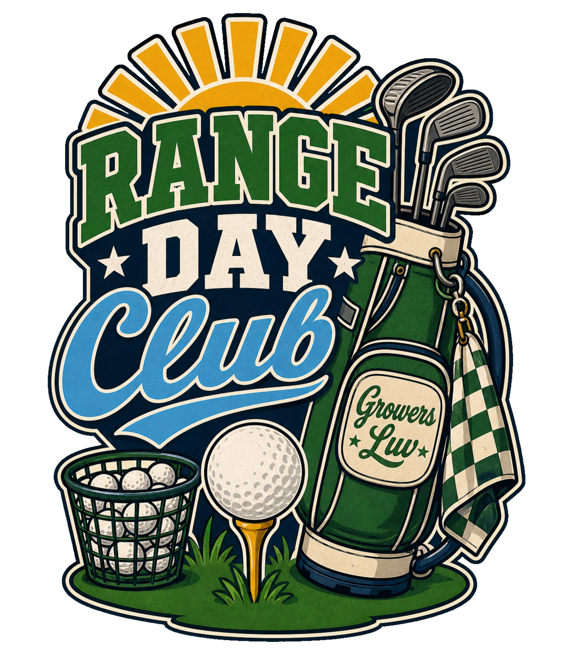 Range Day Club Men's Gildan Graphic Tee artwork detail