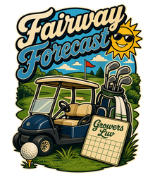 Fairway Forecast Large Natural Tote Bag