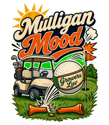 Mulligan Mood Large Natural Tote Bag