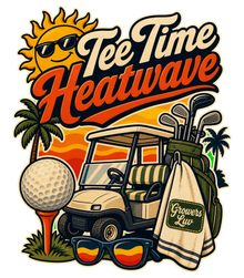 Tee Time Heatwave Large Natural Tote Bag