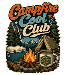 Campfire Cool Club Large Natural Tote Bag