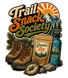 Trail Snack Society Large Natural Tote Bag