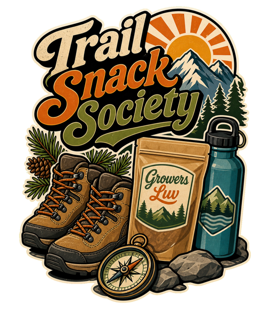 Trail Snack Society Men's Gildan Graphic Tee artwork detail