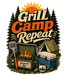 Grill Camp Repeat Large Natural Tote Bag