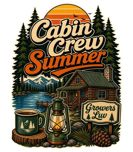 Cabin Crew Summer Men's Gildan Graphic Tee artwork detail